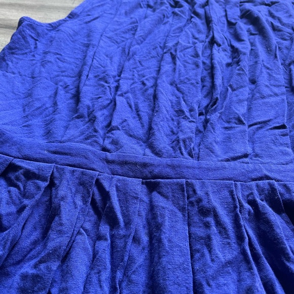 Anthropologie Deletta Blue Peplum Top | Size M - Picture 7 of 9